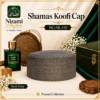 Shamas Koofi Cap NC-SK-110 in dark grey with a clean textured surface